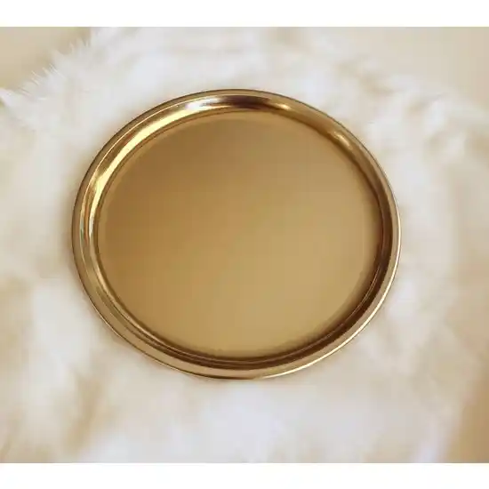 Altın Metal Tepsi ile Dekorasyonunuza Zarafet ve Şıklık Katın