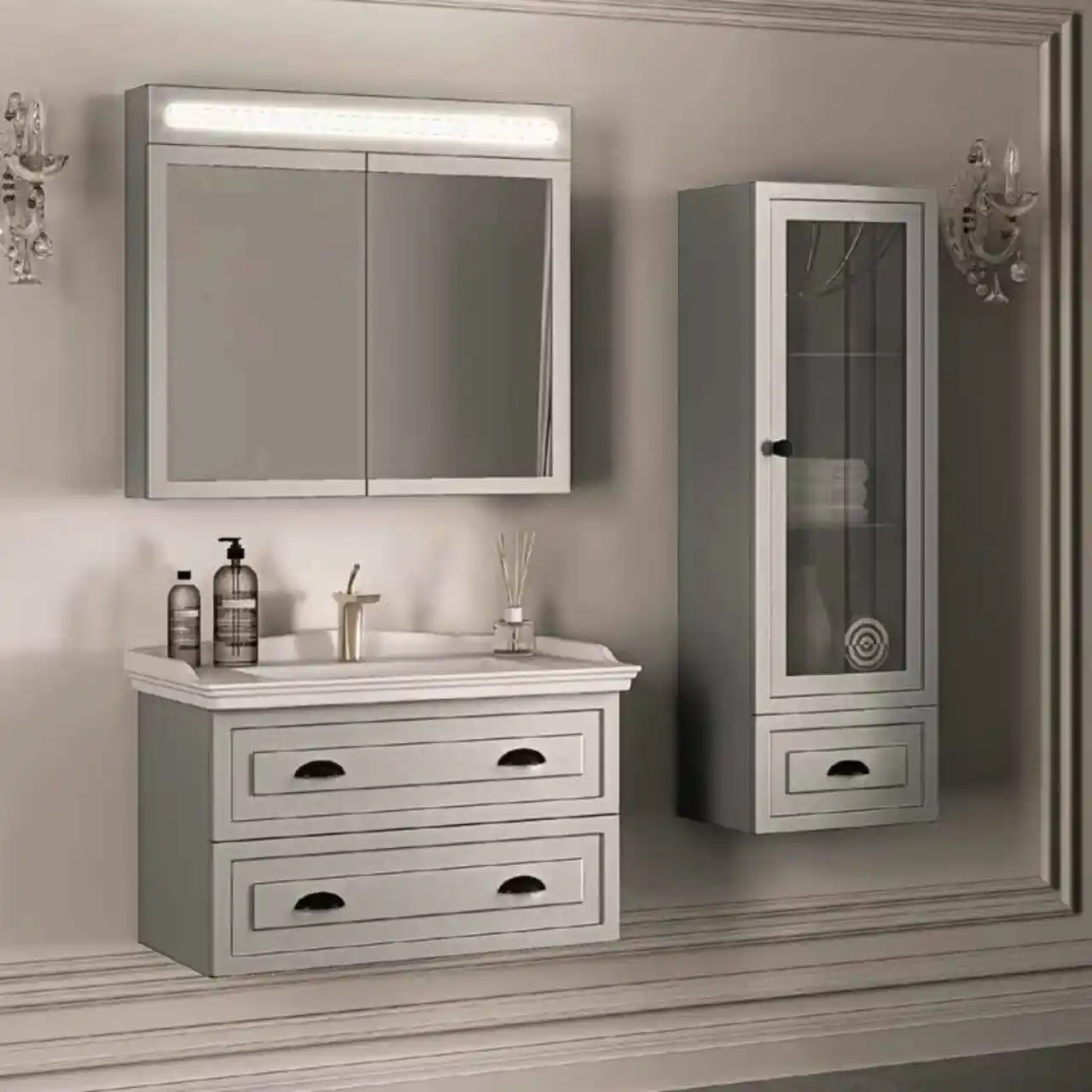 Altın Renkli Banyo Dolapları ile Şıklık ve Fonksiyonelliği Bir Arada Yakalayın