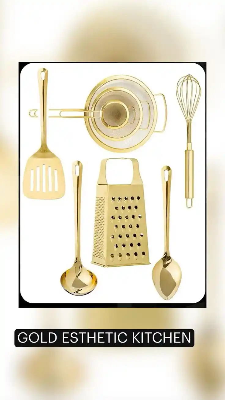 Altın Renkli Mutfak Aksesuarlarıyla Şıklık ve Zarafet Sağlayan Dekorasyon Rehberi