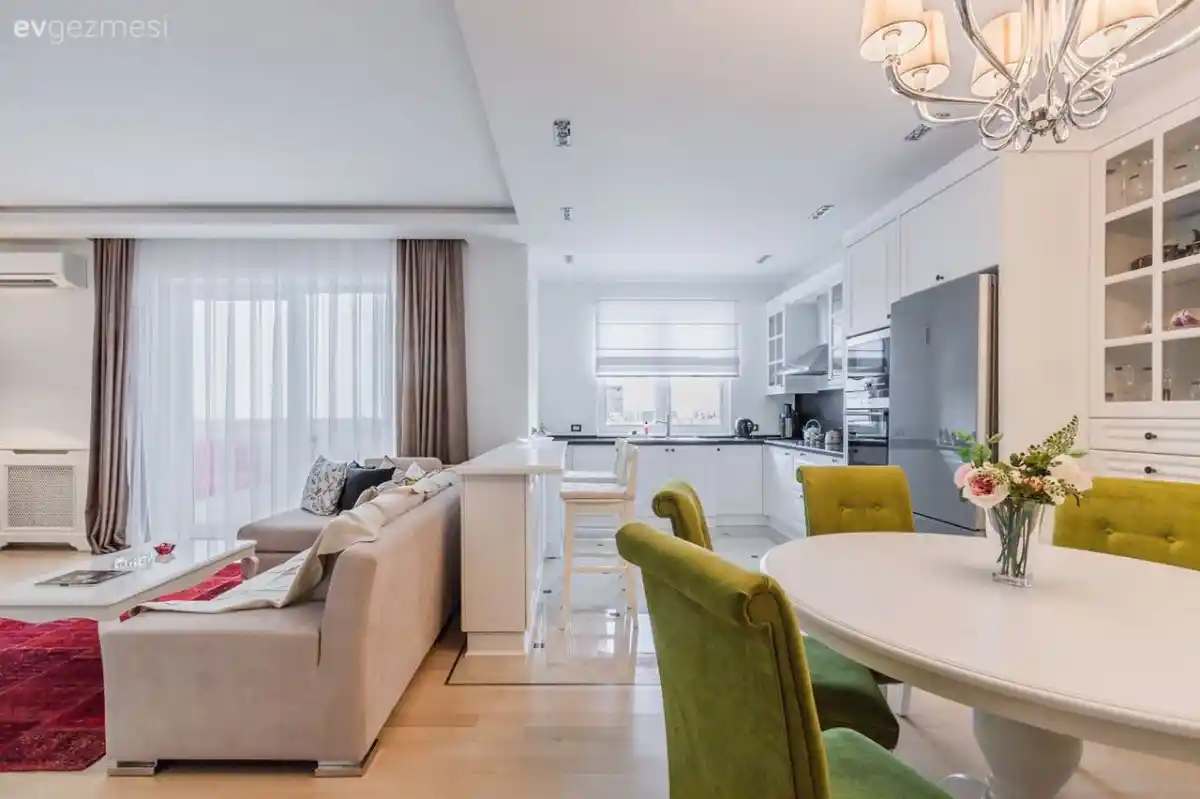 Amerikan Mutfak ve Oturma Odası Dekorasyonu: Modern ve İşlevsel Tasarım İpuçları