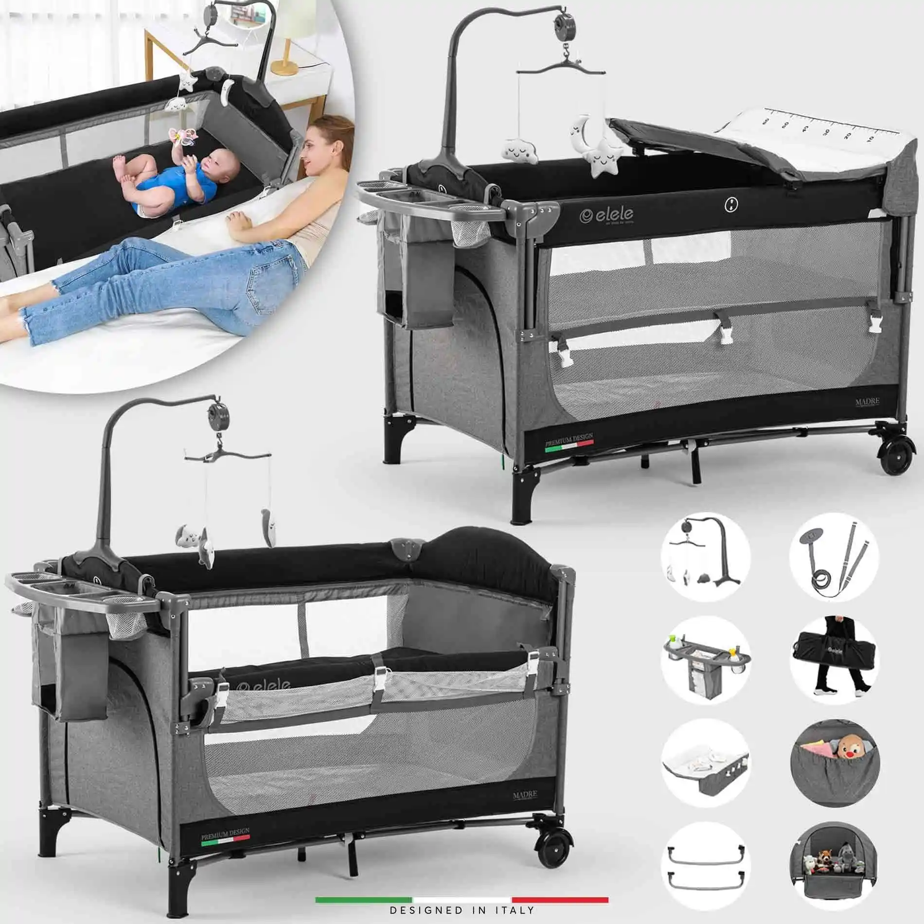 Anne Yanı Park Yatakları: Güvenli ve Şık Bebek Uyku Alanları İçin En İyi Seçenekler