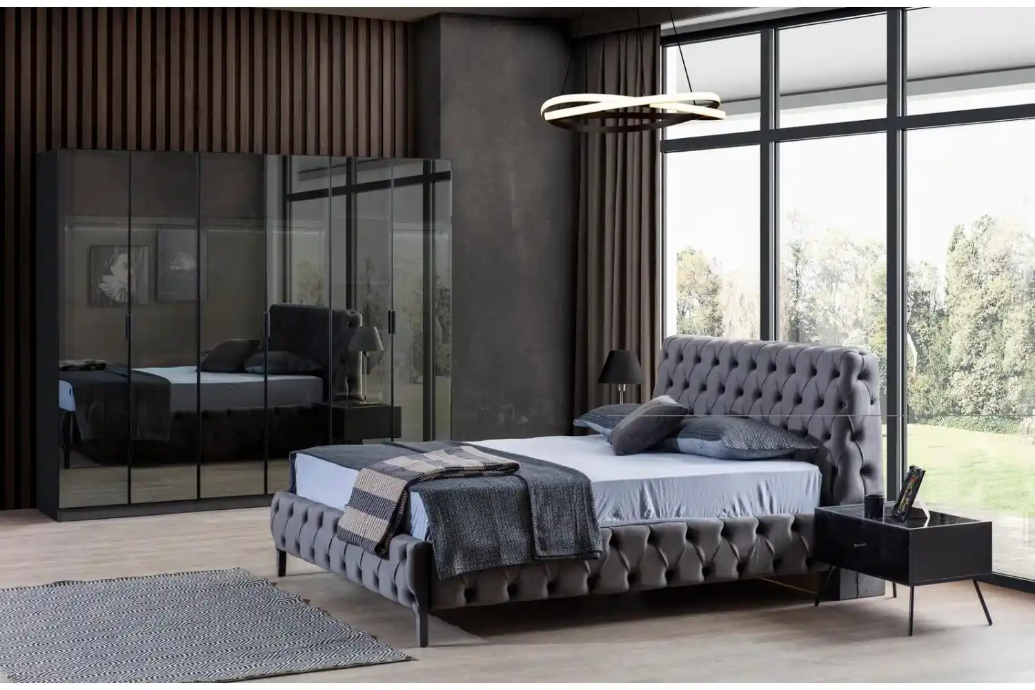 Antrasit Renkli Yataklar ile Modern ve Şık Yatak Odası Dekorasyonları Rehberi