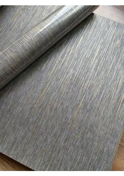 Antrasit ve Gold Detaylı Kabartmalı Duvar Kağıdı Modern İç Mekan Dekorasyonu İçin