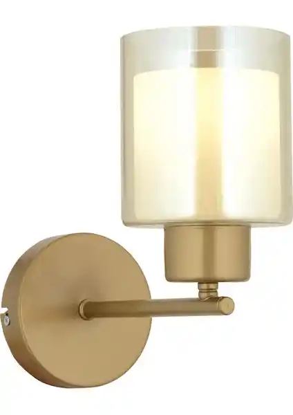 Apliqa Lima Eskitme Bal Çift Cam Duvar Lambası Modern ve Şık Tasarım Özellikleri