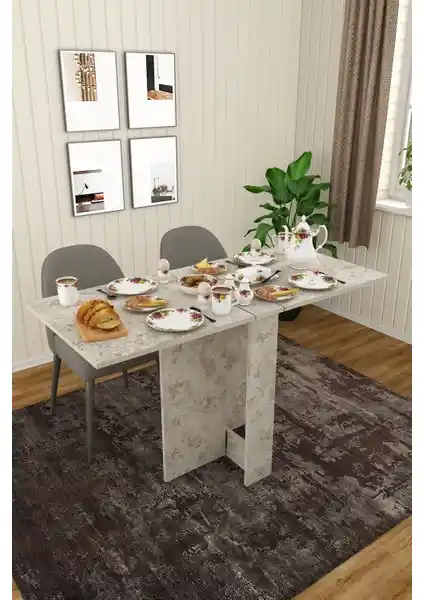Asra Trend MDF Katlanır Mutfak Yemek Masası Modern ve Kullanışlı Tasarımıyla Öne Çıkıyor
