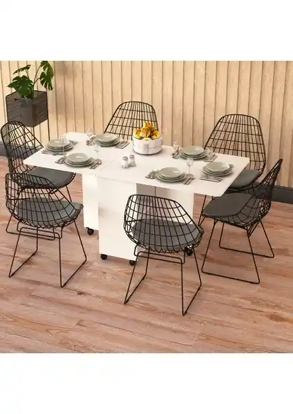 Asra Trend MDFLAM Katlanır Mutfak Masası KM-12: Şıklık ve İşlevsellik Bir Arada