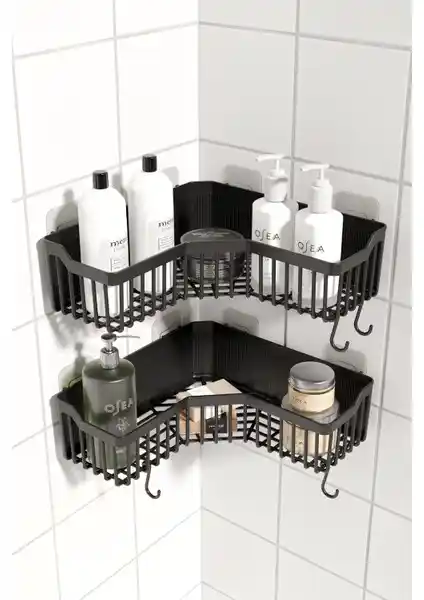 Ata Home Banyo Köşe Yapışkanlı Raf: Modern ve Pratik Köşe Düzenleyici Çözüm