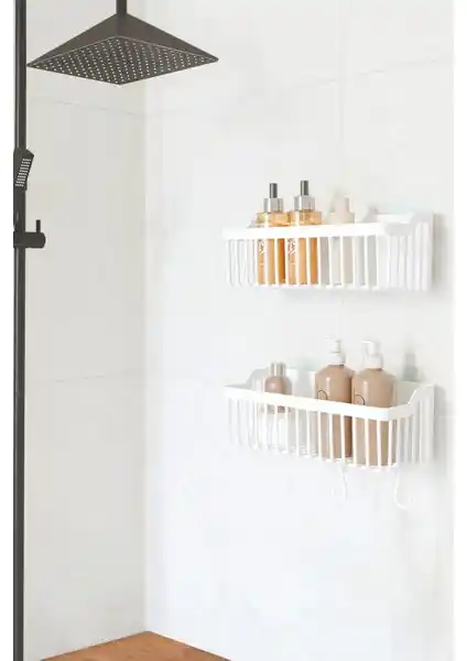 Ata Home Bnr-Byz Yapışkanlı Banyo Rafı: Dayanıklı ve Çok Amaçlı Modern Tasarım