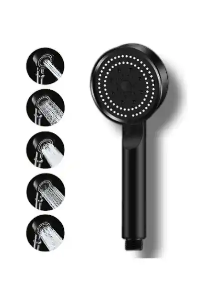 Atlas Teknik Turbo Fan 5 Fonksiyonlu Su Tasarruflu Duş Başlığı Modern Banyolar İçin