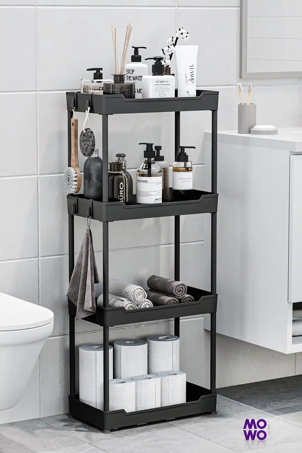 Ayaklı Banyo Raflarıyla Modern ve Fonksiyonel Banyo Dekorasyonu İpuçları