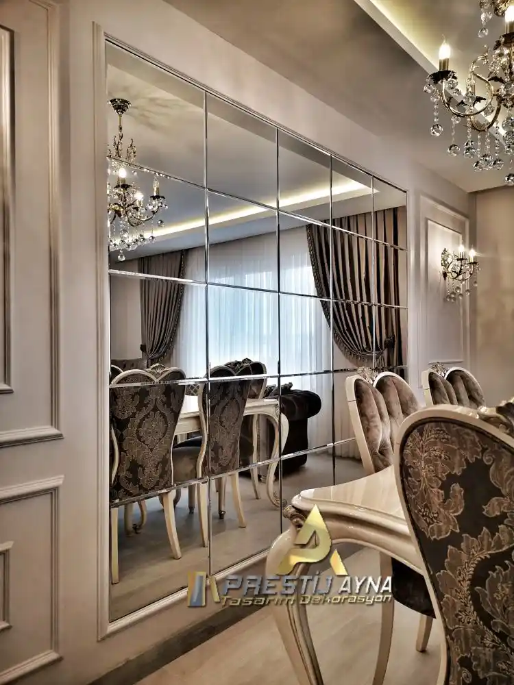 Aynalı Duvar Süsü Modelleriyle Evinize Modern ve Zarif Dokunuşlar