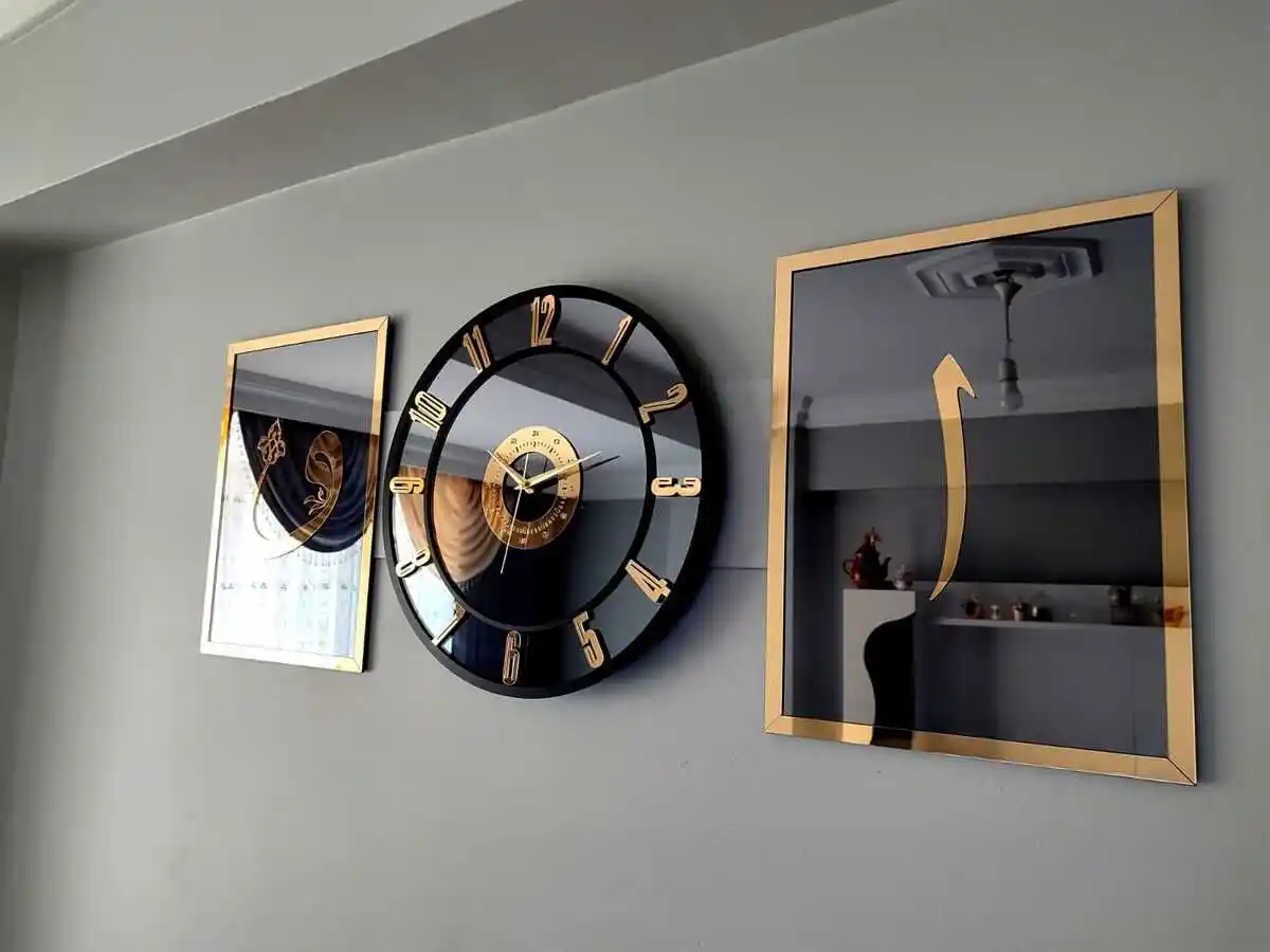 Aynalı Saat ve Tablo Setleri ile Modern İç Mekan Dekorasyonunuzu Yenileyin