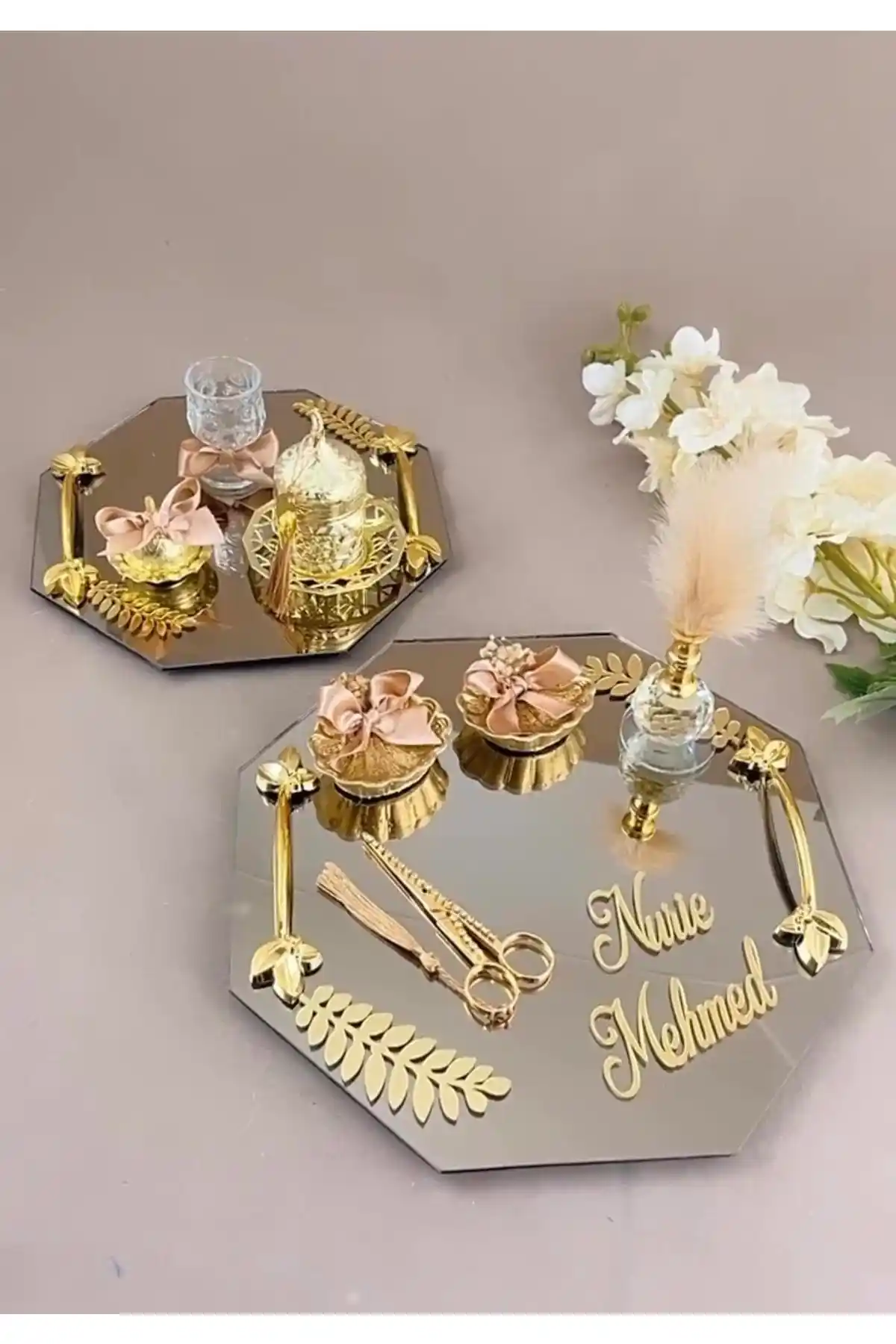 Aynalı Söz Tepsisi ile Dekorasyonda Şıklık ve Fonksiyonellik Sağlayan Trend Ürünler