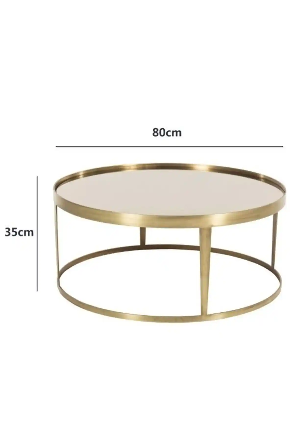 Aynalı Yuvarlak Orta Sehpa ile Modern ve Şık Dekorasyon Çözümleri