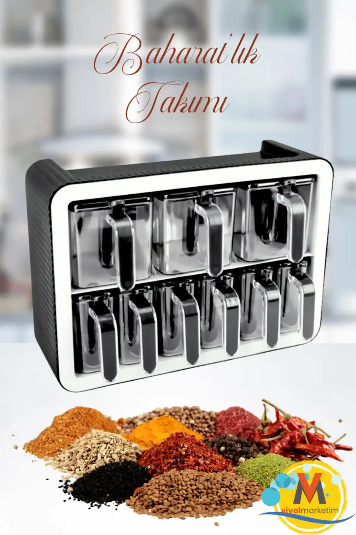 Baharatlık Stan<dı> Askılı: Modern Mutfak Dekorasyonunda Hem Estetik Hem Fonksiyonellik