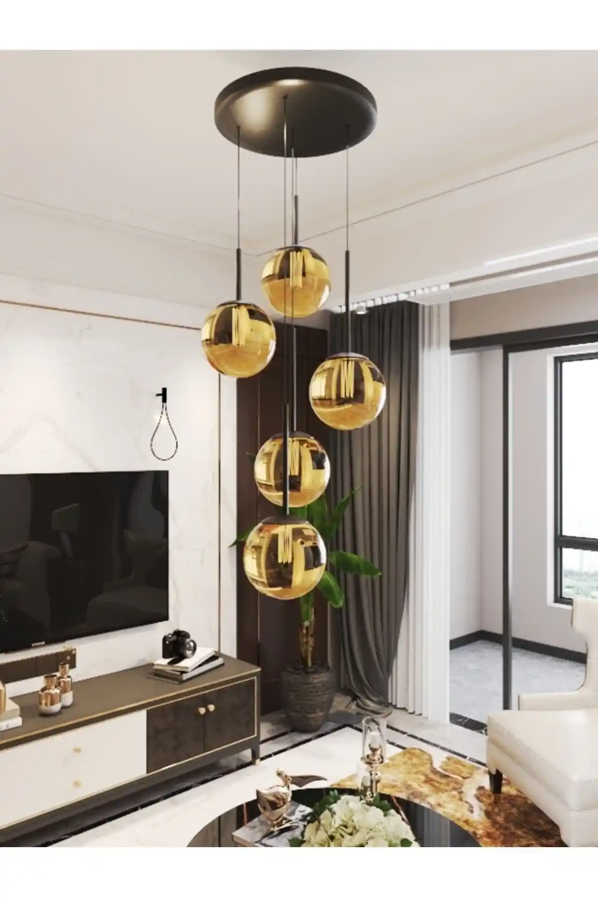 Bal Rengi Avize ile Mekânlara Sıcaklık ve Şıklık Katmanın Yolları