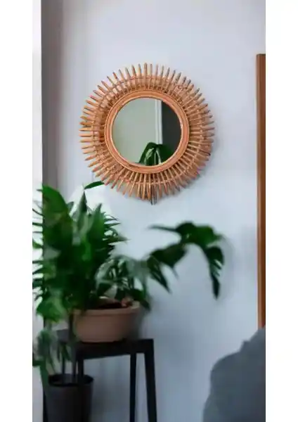 Bali Dekor Rattan Bambu Aynası Doğal ve El İşçiliği ile Sürdürülebilir İç Mekan Dekorasyonu