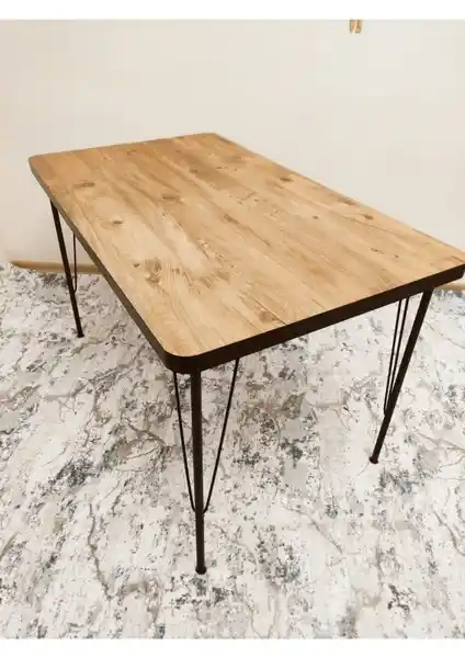 Bambeds Atlantik Çam Desen Oval ve EVDEMO Parla Mutfak Masası Karşılaştırması