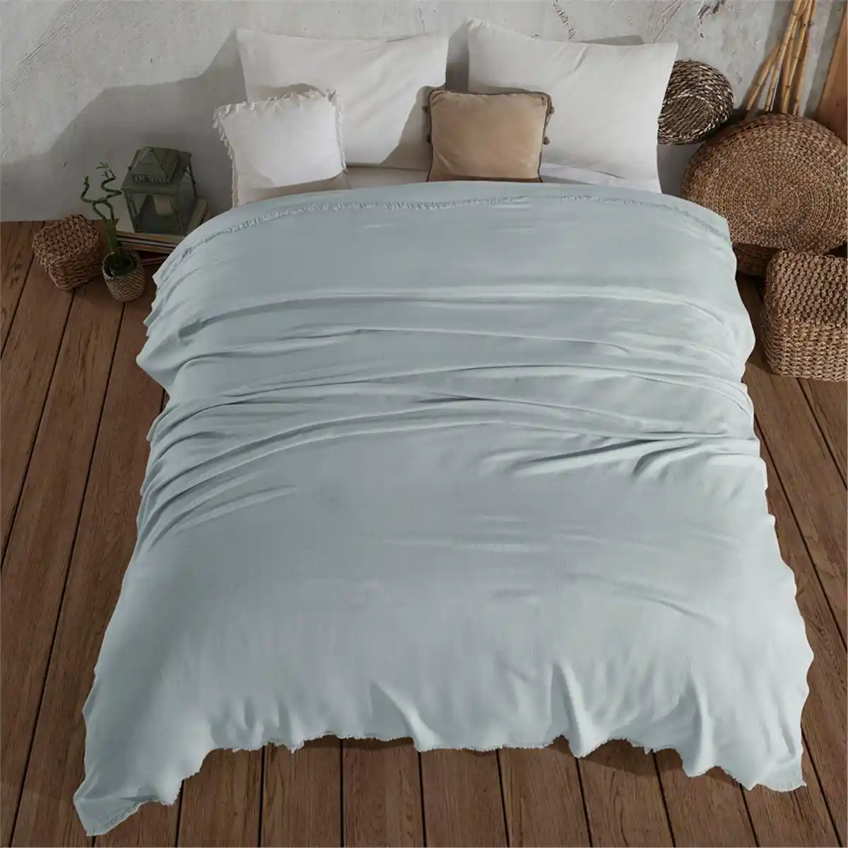 Bambu Yatak Örtüsü ile Doğal ve Şık Yatak Odası Dekorasyonu Nasıl Yapılır