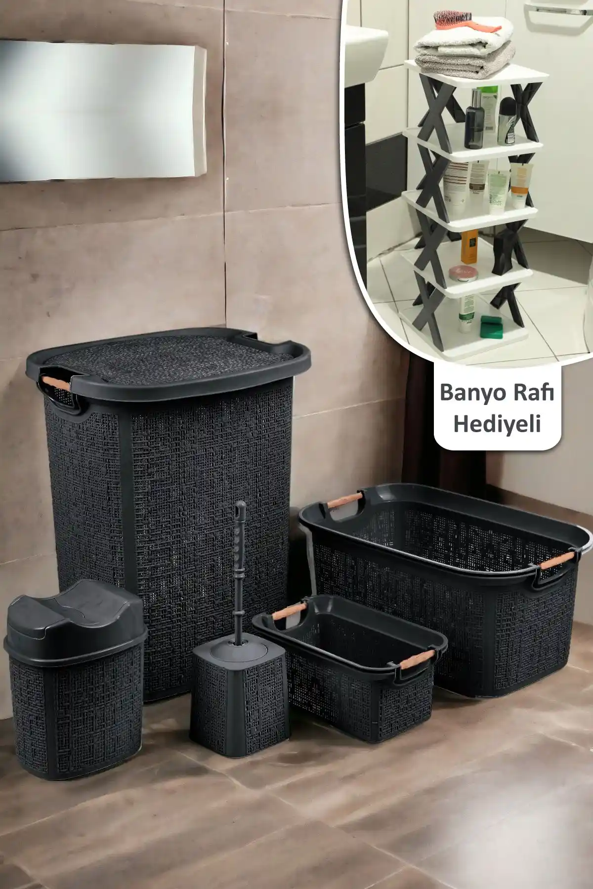 Banyo Dekorasyonunda Şık ve İşlevsel Kirli Sepeti Takımı Seçenekleri