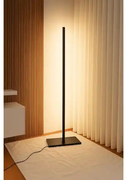 Behli Store Minimal Antrasit Gri LED Zemin Lambası: Modern ve Şık Dekoratif Aydınlatma Çözümü