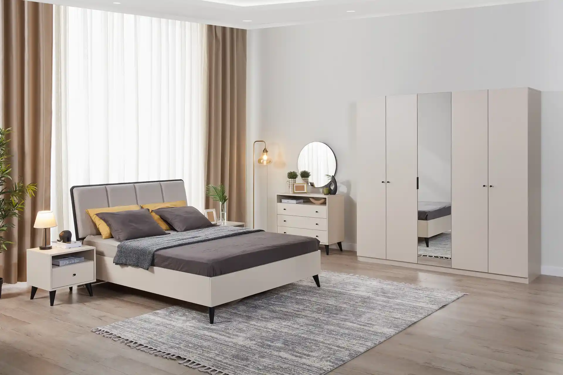 Bej Yatak Odası Takımlarıyla Şıklık ve Huzuru Yakalayın Modern Dekorasyon İpuçları