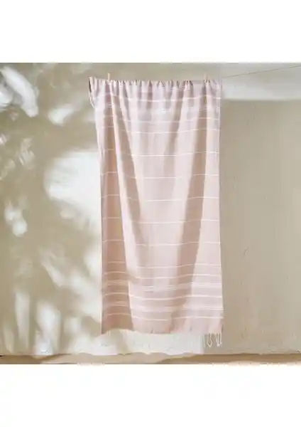 Bella Maison %100 Pamuk Alora Bej Peştamal 95x180 Cm Konfor ve Çok Yönlülük Sunar