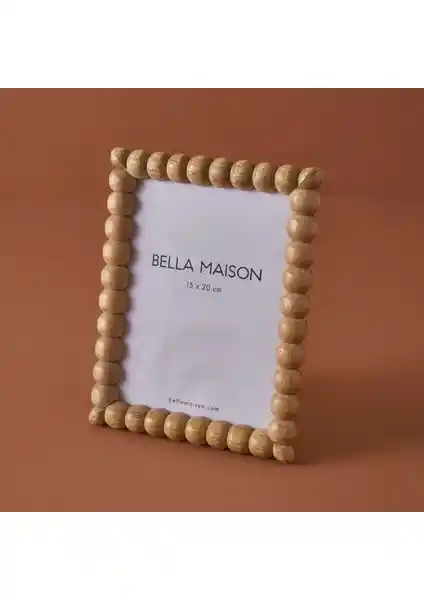 Bella Maison Violet Mango Dekoratif Çerçeve Doğal Ahşap ve Mor Renkli Modern Dekorasyon