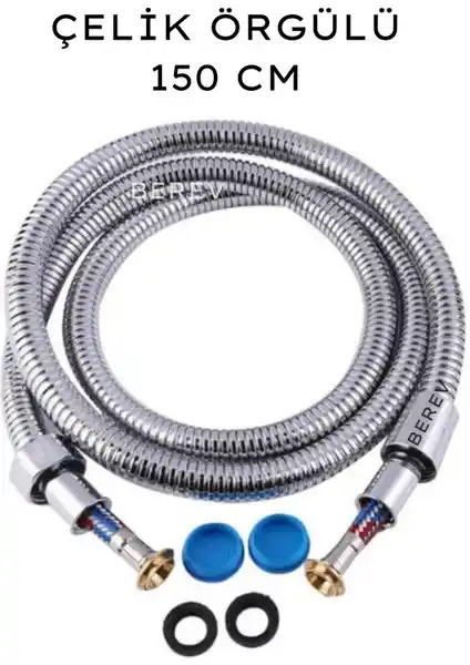 Berev Paslanmaz Kırılmaz Çelik Örgülü Duş Hortumu: Dayanıklı ve Şık Tasarım Özellikleri