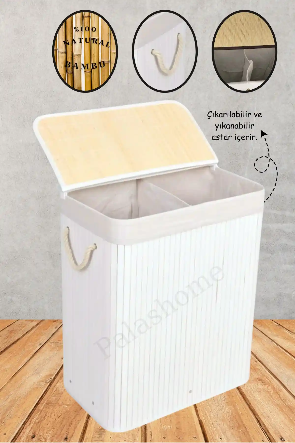 Beyaz Çamaşır Sepetleri ile Modern ve Şık Ev Dekorasyonu Çözümleri