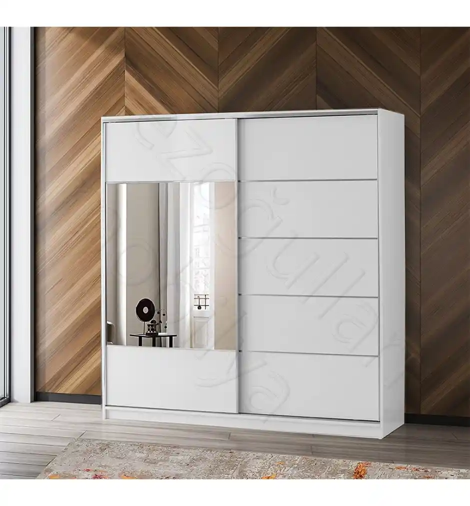 Beyaz Sürgülü Gardrop ile Modern ve Şık Dekorasyon Çözümleri