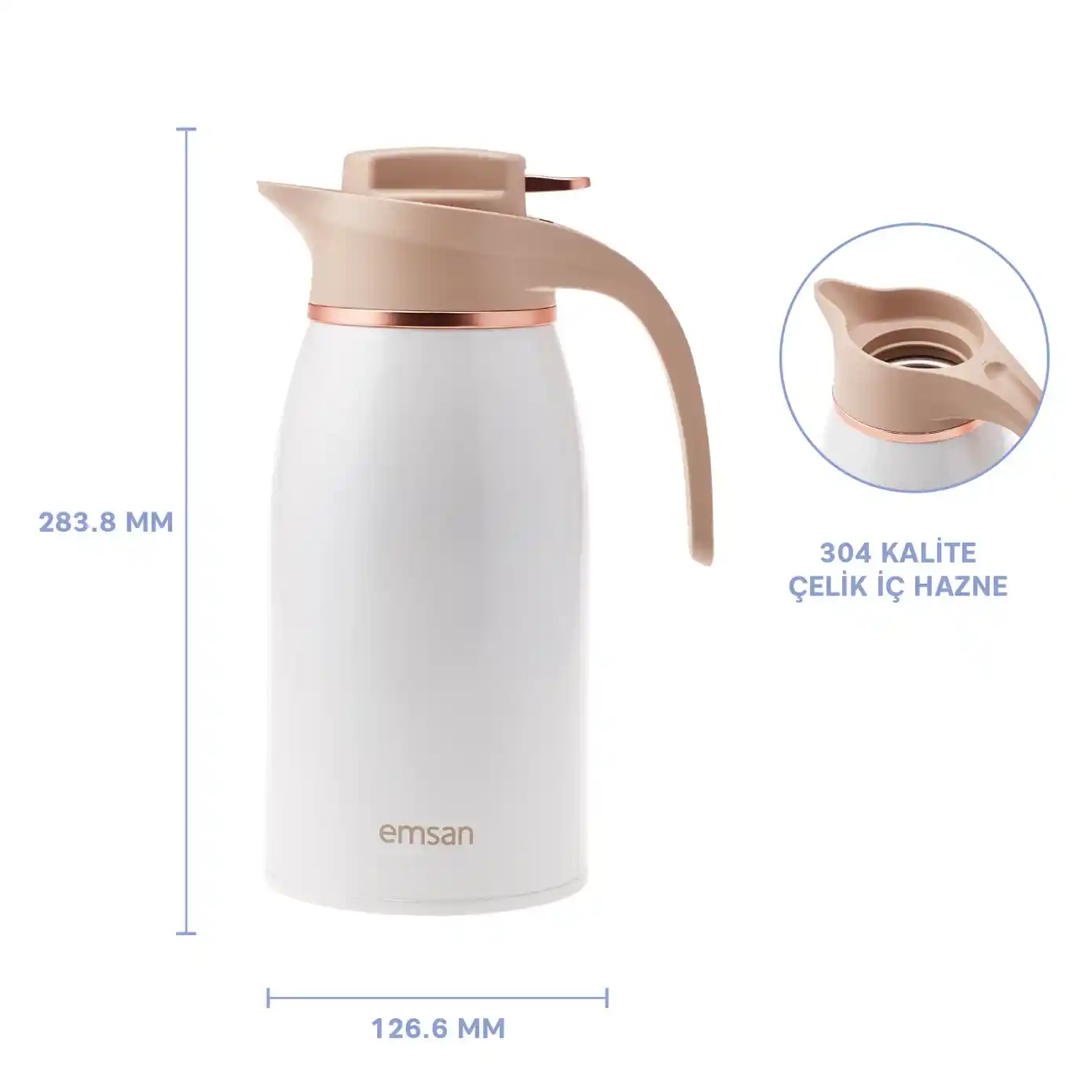 Beyaz Termoslar Dekorasyonda Şıklık ve İşlevselliğin Birleşimi