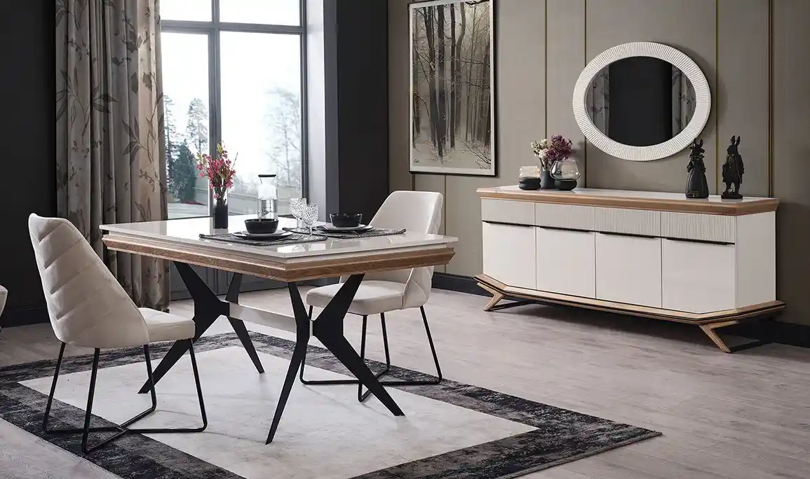 Beyaz Yemek Odası Dekorasyonu: Şıklık ve Sadeliğin Modern Yansıması