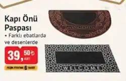 Bim Kapı Önü Paspası: Dekorasyon ve İşlevselliğin Uyumuyla Girişleri Şık Hale Getirin