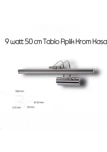 BMG Ay<dı>nlatma 9 Watt 50 cm Modern ve İşlevsel Banyo Ayna Üstü Tablo Aplik