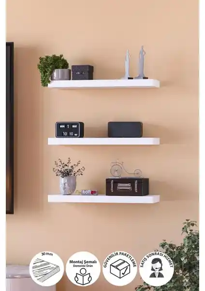 Bofigo Duvar Rafı Modern ve Şık Tasarımıyla Evlerinize Estetik Katıyor