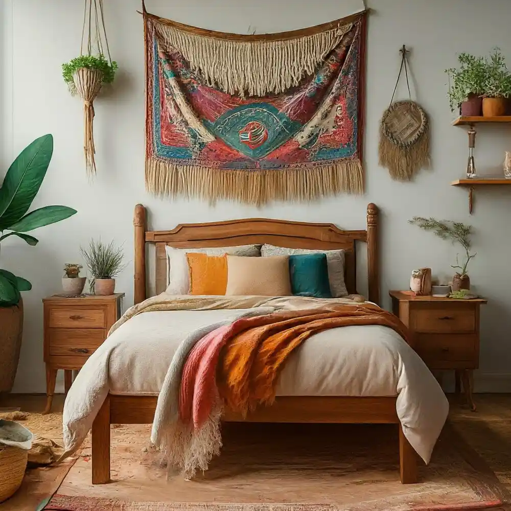 Bohem Tarzı Genç Odası Dekorasyonu: Renkli ve Doğal Bir Yaşam Alanı Yaratın
