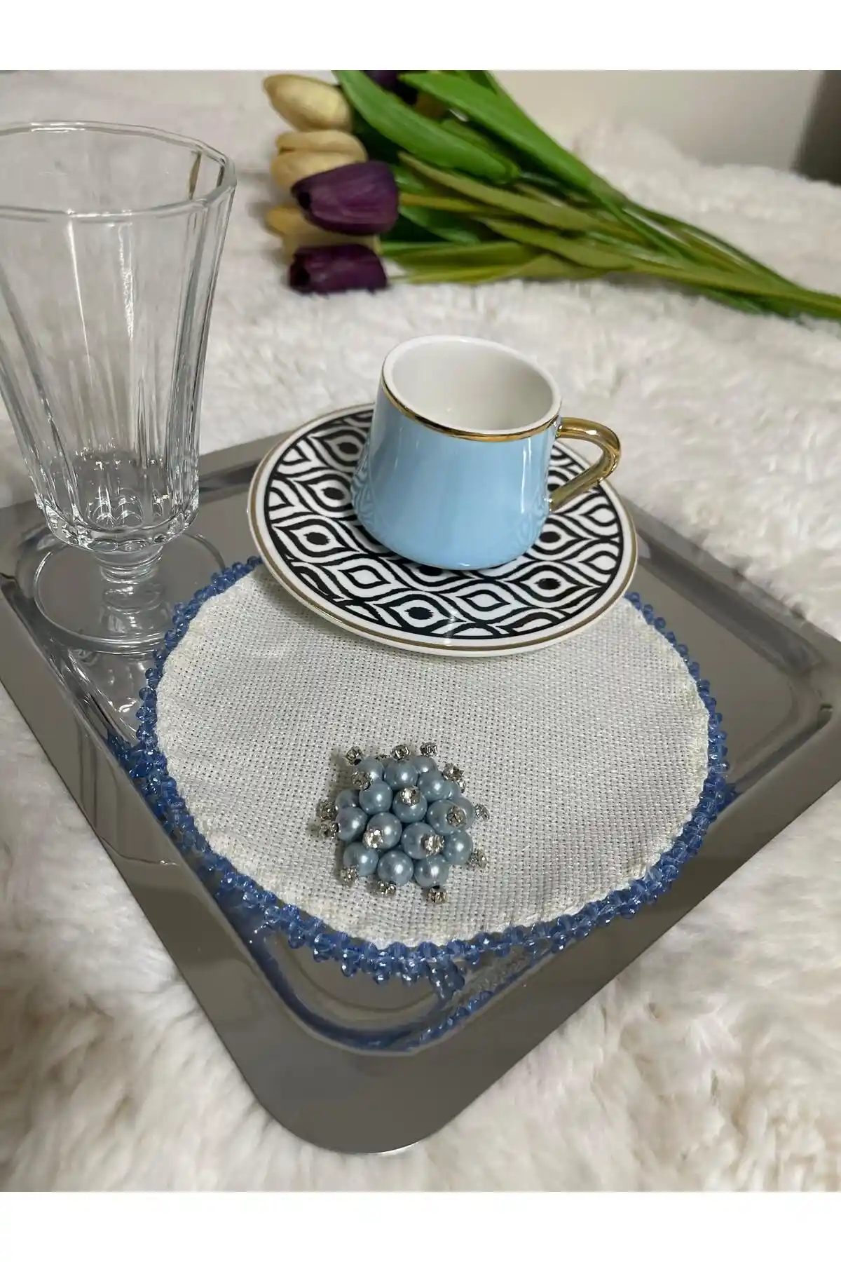 Boncuklu Sunumluk ile Dekorasyonda Zarafet ve Çok Yönlülük Sağlayan Şık Detaylar