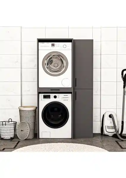 Boz Yapı First Çamaşır ve Kurutma Makinesi Dolabı: Modern ve Çok Amaçlı Tasarım Özellikleri