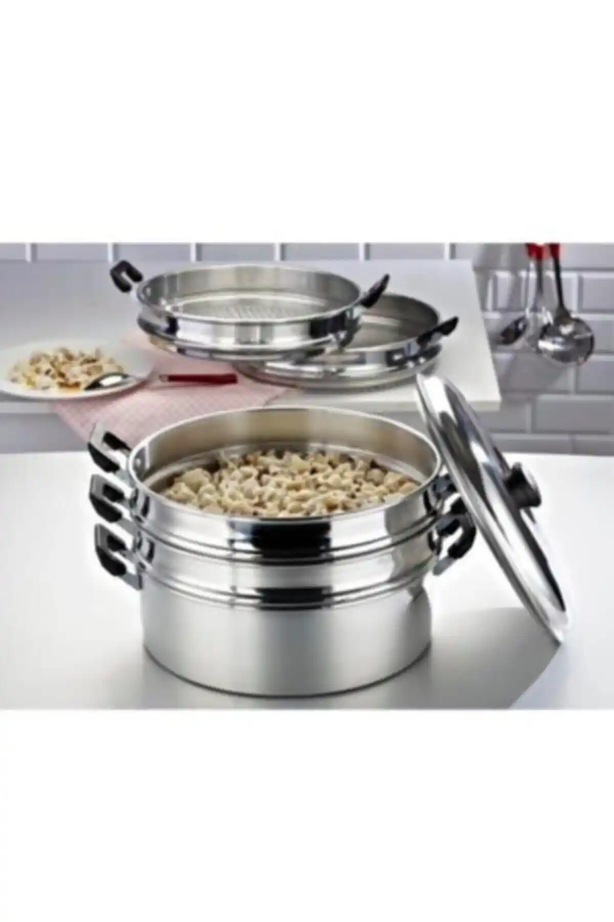 Buharda Mantı Tenceresi ile Modern ve Geleneksel Mutfağınıza Şıklık Katın