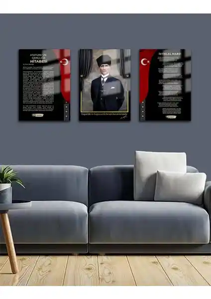 Cam Tablo Sanatında Yenilik: Atatürk ve İstiklal Marşı Temalı Dekoratif Tasarımlar