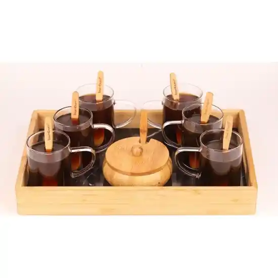 Cam Tepsili Çay Setleri ile Modern ve Zarif Dekorasyonlar Yaratın