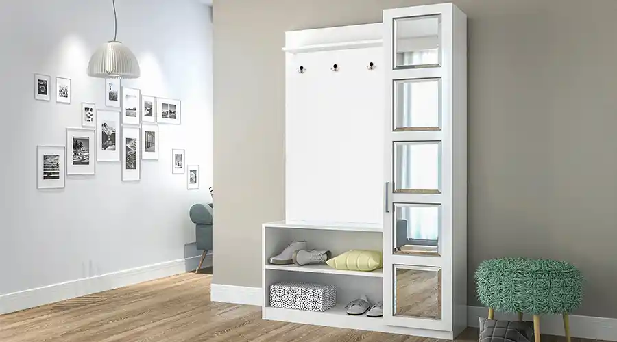 Camlı Portmanto ile Evinizin Giriş Alanını Modern ve Fonksiyonel Hale Getirin