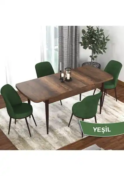 Canisa Concept Kor Serisi Barok Ahşap Desen Mutfak Masası ve Sandalye Takımı Özellikleri ve Tasarımı