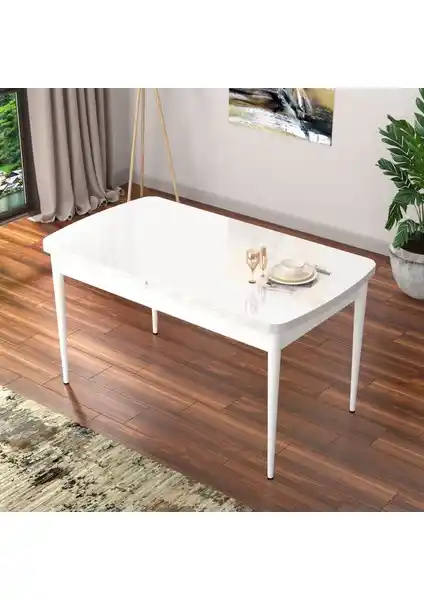 Canisa Concept Nef Serisi 70x114 Açılabilir MDF Mutfak ve Yemek Masası