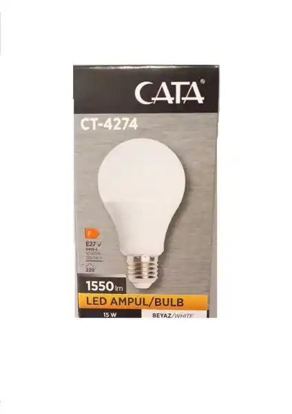 Cata CT-4274 15W E27 Beyaz Ampul: Enerji Verimli ve Yüksek Parlaklık Sağlayan Modern Aydınlatma Çözümü