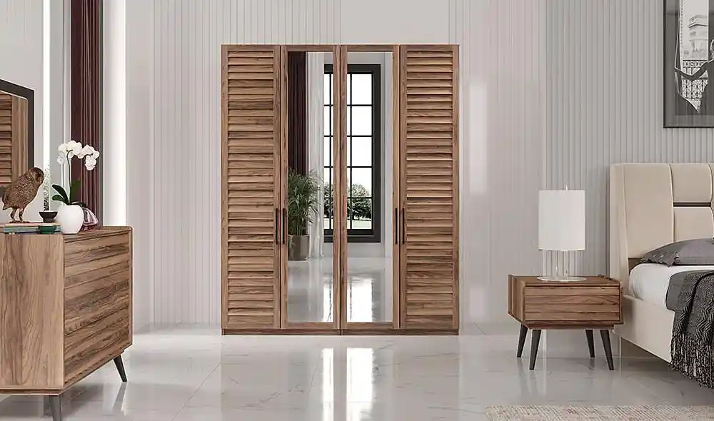 Ceviz Rengi Gardrop ile Modern ve Doğal Dekorasyon Çözümleri