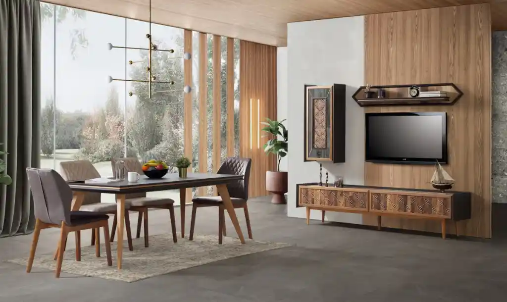 Ceviz Rengi Mobilyalarla Uyumlu Renkler ve Dekorasyon İpuçları