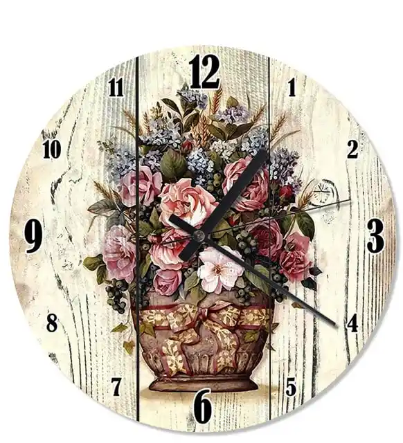 Çiçek Sepeti Duvar Saati ile Modern ve Şık Dekorasyon Çözümleri