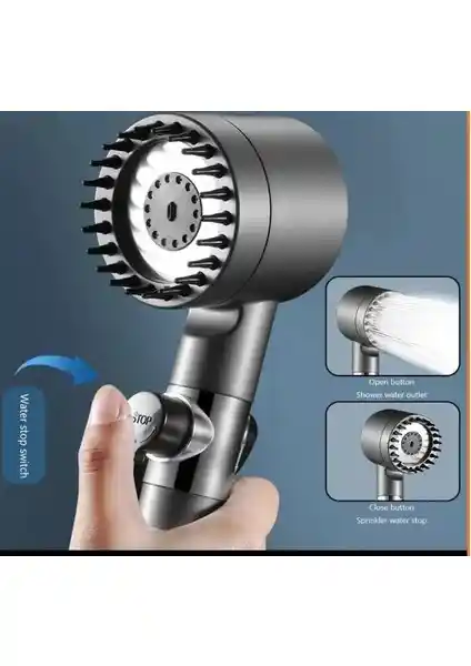 Çok Fonksiyonlu Krom Kaplama Duş Başlığı ile Konforlu ve Tasarruflu Banyo Deneyimi